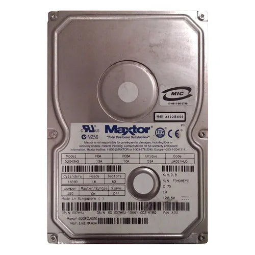 00097HYJ Dell 20GB 7200RPM ATA/IDE 2MB Cache 3.5-Inch Hard Drive