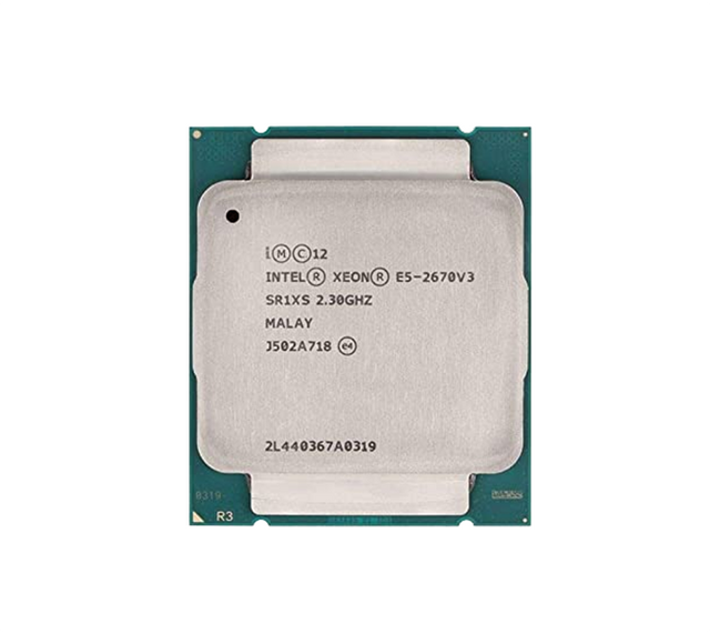 Intel Xeon 12 Core E5-2670V3 2.3GHz 30MB L3 Cache 8GT/s QPI Speed Socket FCLGA2011-3 22NM 120W Processor