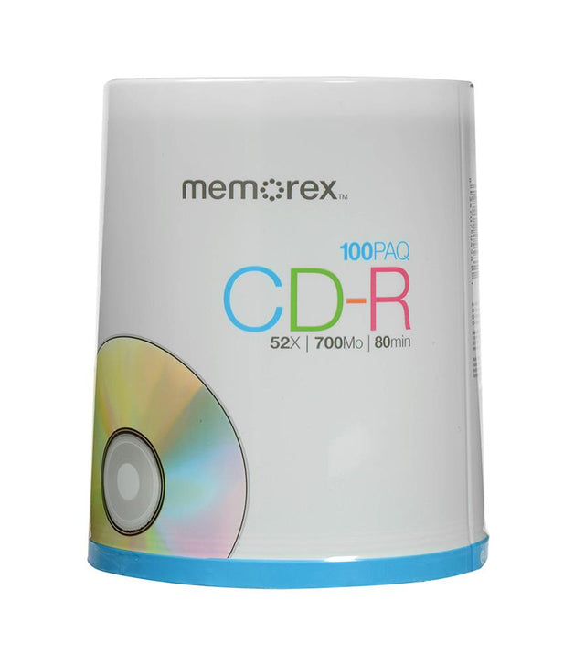 04581-A1 Memorex (Shp)Disc CD-R 80 min branded 100/spindle 52x52x