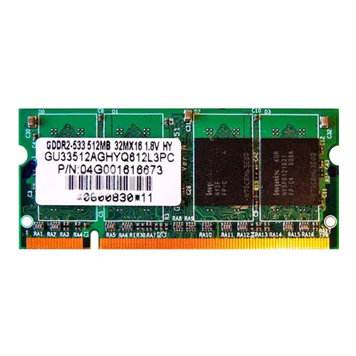 04G001616673 Asus 512MB DDR2-533MHz PC2-4200 Non-ECC Unbuffered SODIMM CL4 1Rx8 1.8V 200-Pin Memory Module