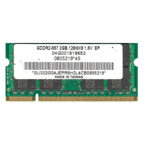 04G001618653 Asus 2GB DDR2-667MHz PC2-5300 Non-ECC Unbuffered SODIMM CL5 2Rx8 1.8V 200-Pin Memory Module