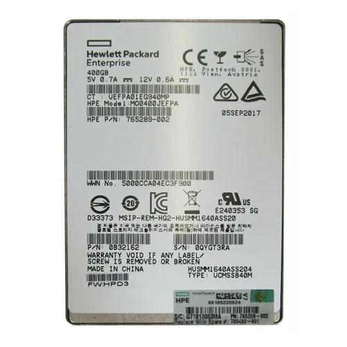 0B32162 HGST Ultrastar SSD1600MM 400GB Multi-Level Cell SAS 12Gb/s 2.5-Inch Solid State Drive