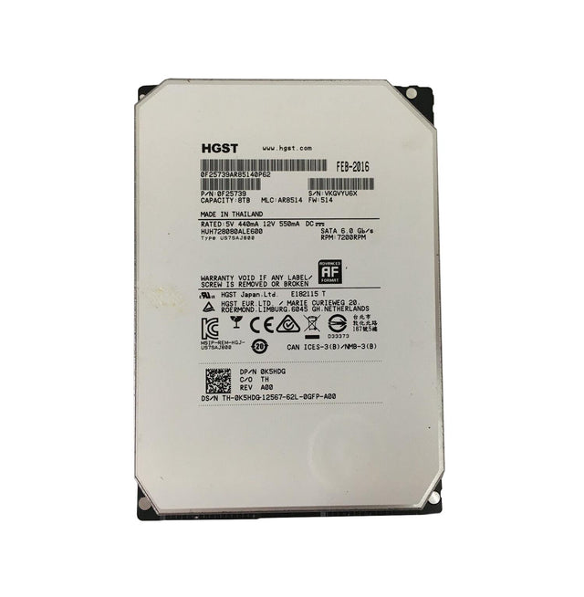 8TB 7200RPM SATA 6Gb/s 128MB Cache 3.5-Inch Hard Drive