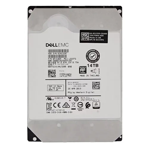 0F31065 Western Digital Ultrastar DC HC530 14TB 7200RPM SAS 12Gb/s 512MB Cache 3.5-inch Internal Hard Drive