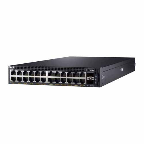 0GZMWJ Dell X1026 24 x Ports PoE+ 10/100/1000Base-T + 2 x SFP+ Ports + 2 x SFP Combo Ports Layer 3 Managed 1U Rack-mountable Gigabit Ethernet Network Switch