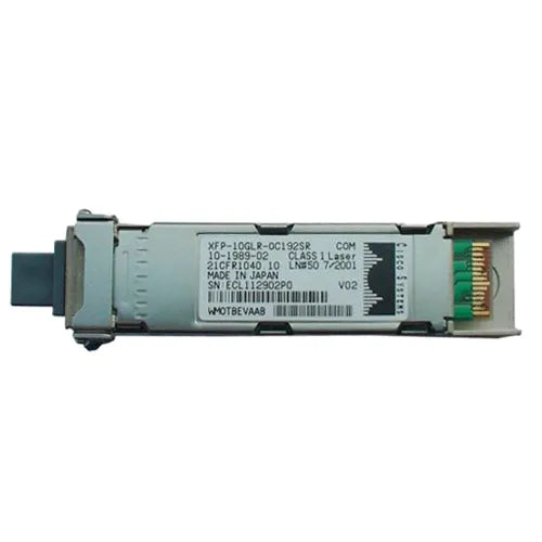 10-1989-02 Cisco 10Gb/s 10GBase-LR Single-Mode Fibre 1310nm 10km LC Connector XFP Transceiver Module