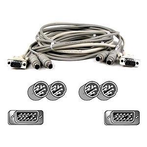 A3X1185-06 Belkin 6ft Ps2 Kvm Cascade Cable Kit For Omniview Ps2 rns