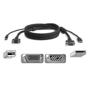 F3X1962-10 Belkin Omnvw Alln1 USB Pro Plus Hddb15M/F USB-A/B 10'