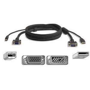 F3X1962B15 Belkin Omnvw Alln1 USB Pro Plus Hddb15M/F USB-A/B 15'