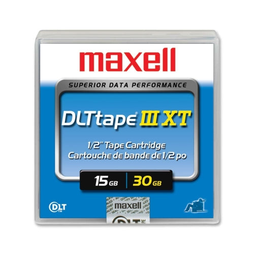 183570 Maxell 15GB(Native) / 30GB(Compressed) DLT IIIXT 1/2-inch Tape Media Cartridge