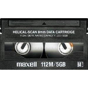 186710 Maxell 2.5GB(Native) / 5GB(Compressed) HS-8/112 8mm Tape Media Cartridge