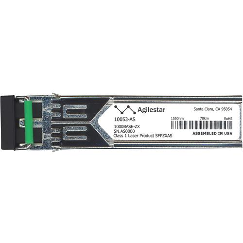 10053-AS Agilestar 1Gbps 1000Base-ZX Single-mode Fiber 80km 1550nm Duplex LC Connector SFP Transceiver Module for Extreme Compatible