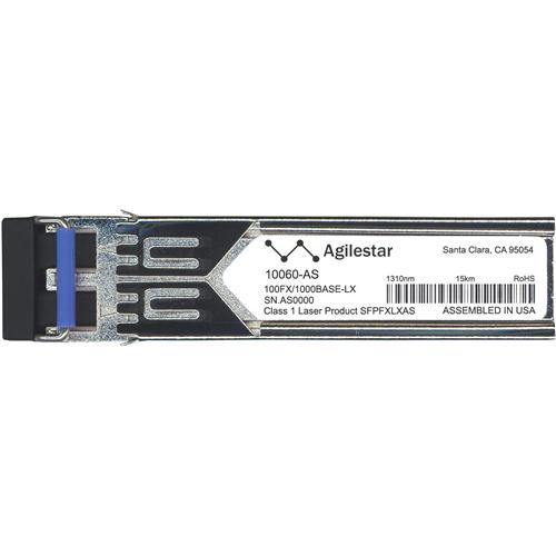 10060-AS Agilestar 1Gbps 1000Base-LX Single-mode Fiber 10km 1310nm Duplex LC Connector SFP (mini-GBIC) Transceiver Module for Extreme Compatible