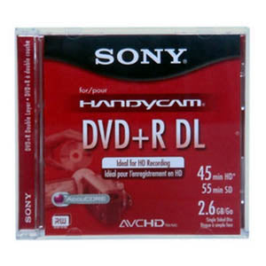 DPR55DLL1H Sony 2.6GB DVD+R Dual Layer Optical Media