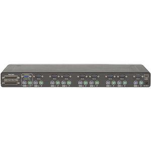 F1DA108P Belkin OmniView PRO2 8-Port KVM Switch 8 x 1 8 x mini-DIN (PS/2) Keyboard, 8 x HD-15 Monitor, 8 x mini-DIN (PS/2) Mouse 1U Rack-mountable (Refurbished)