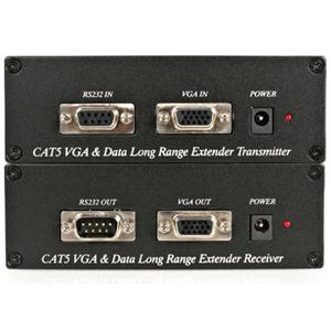 ST121UTP232 StarTech VGA Video Extender over Cat 5 with RS232 1 x 1 1 VGA 984.25ft