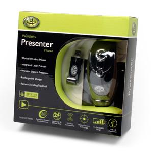 WP7000U Gear Head Wireless Laser Presenter Mouse Optical USB