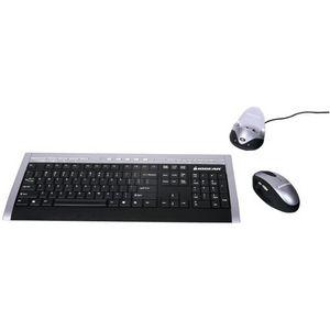 GKM531RA Iogear Wireless Desktop with Nano Shield includes Keyboard Optical Mouse- (Black with Silver)