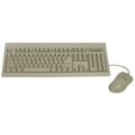 KT800P1M KeyTronic Large L-shape Enter key PS/2 104Keys Keyboard Bundled with PS/2 Optical Mouse (Beige)