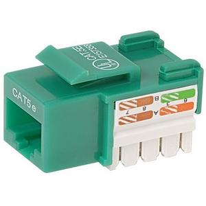 R6D024-AB5EGR25 Belkin 25pk Cat5e Green Keystone Jack 568a/568b (Refurbished)