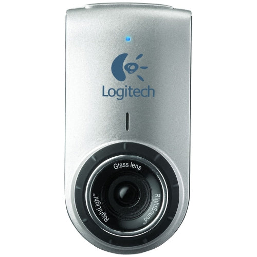 960-000095 Logitech QuickCam Deluxe Webcam for Notebooks Stylish Look High-Quality Glass-Element Lens and Built-in Microphone With VGA Sensor