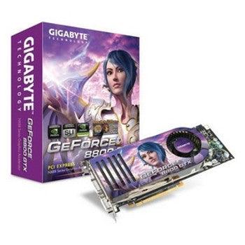 Gigabyte - GV-NX88X768H-RH - Gigabyte Nvidia GeForce 8800 GTX 768MB GDDR3 384-Bit Dual DVI / S-Video PCI-Express x16 Video Graphics Card