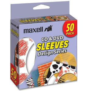 190143 Maxell Sleeves Designer 50 Pk