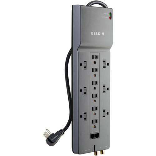 BE112234-08 Belkin Home/Office 12-Outlets Surge Suppressor Receptacles: 12 x NEMA 5-15R 3960J