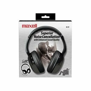 190403 Maxell NC-IV Superior Noise Cancellation Headphone Wired Connectivity Stereo