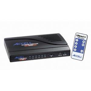 K072C-003B ACCELL UltraAV HDMI 4-Port Audio/Video Switch 4 x HDMI Video In 2 x HDMI Video Out 1 x Remote Control 1600 x 1200 UXGA