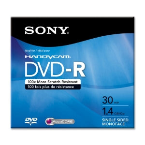 DMR30R1H Sony DVD-R Media 1.4GB 80mm Mini 1 Pack Jewel Case