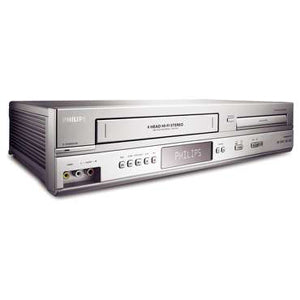 DVP3345V/17 Philips 4-Head VCR MPEG1/MP3/PCM/WMA/JPEG Direct Dubbing Progressive Scan DVD/VCR Combo Player (Refurbished)