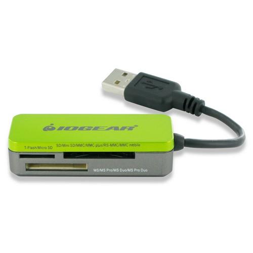 GFR209 IOGEAR 12-in-1 Pocket Card Reader and Writer 12-in-1 Memory Stick, Memory Stick Duo, Memory Stick PRO, Memory Stick PRO Duo, TransFlash, miniSD Card, MultiMediaCard (MMC), MMCplus, RS-MMC, MMCmobile, Secure Digital (SD) Card USB (Refurbished)