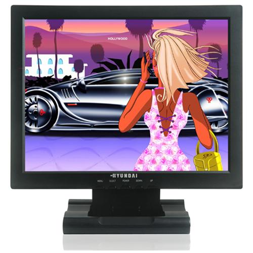 G50TR Hyundai 15-Inch LCD Touch Screen Monitor 10X7 Alog DVI SPK USB (Refurbished)