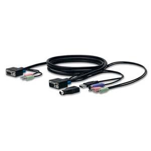 F1D9102-12 Belkin 12 feet VGA & PS/2 USB SOHO KVM Replacement Cable Kit