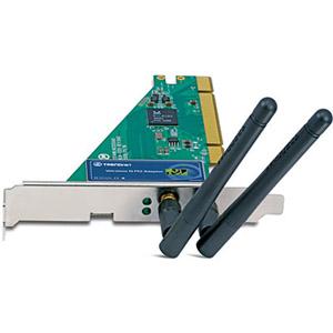 TEW-643PI TRENDnet Wireless N PCI Adapter PCI 300Mbps IEEE 802.11n (draft) (Refurbished)