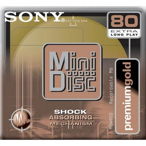 MDW80PL Sony Premium MiniDisc Media MiniDisc 80Minute 2.56" (Refurbished)