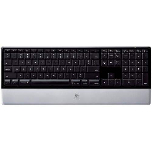 920-001153 Logitech diNovo Mac Edition Cordless Keyboard USB Piano Black