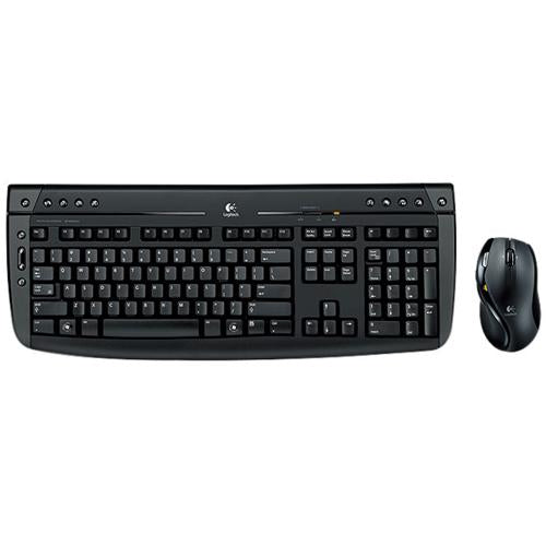 920-001176 Logitech Cordless Desktop Pro 2800 Keyboard and Mouse Keyboard Wireless Mouse Laser