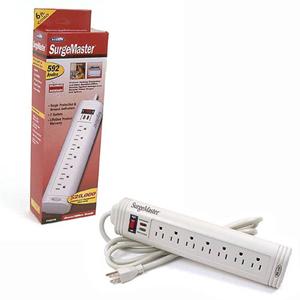 F5C572 Belkin SurgeMaster 7-Outlets Surge Suppressor Receptacles: 7 485J