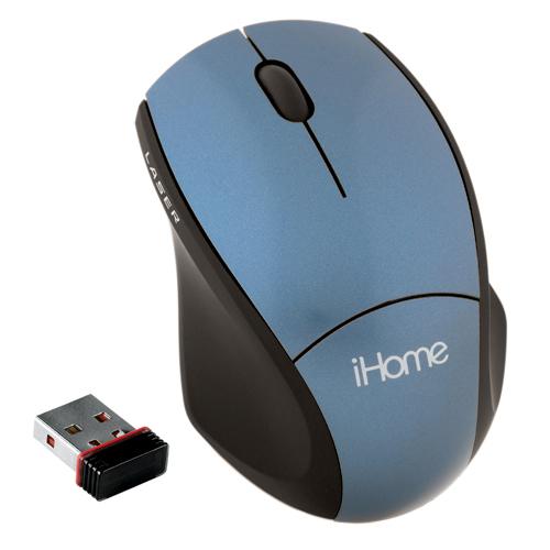 IH-M171ZN LifeWorks Wireless Laser Notebook Mouse Laser USB Blue