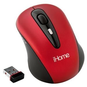 IH-M175ZR LifeWorks Mid-Size Wireless Laser Mouse Laser USB Red