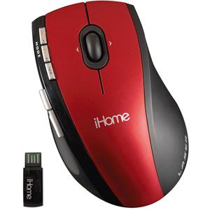 IH-M135ZR LifeWorks Wireless Laser Mouse Laser USB 8 x Button Red