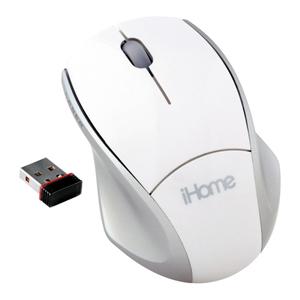 IH-M174ZW LifeWorks iHomeWireless Laser Notebook Mouse Laser USB White