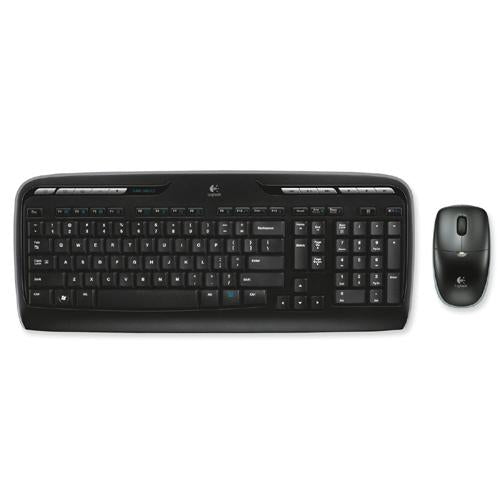 920-000920 Logitech Wireless Desktop MK300 Keyboard and Mouse USB Wireless Keyboard USB Wireless Mouse Optical 1200 dpi