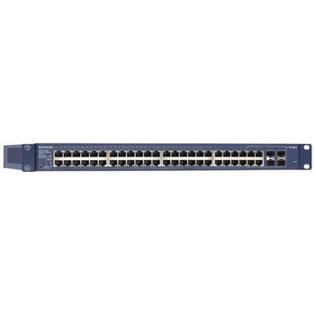 NetGear - GS748TPS-100NAS - ProSafe 48-Ports 10/100/1000Mbps Gigabit Ethernet Smart Stackable PoE Switch with 4 x SFP Ports