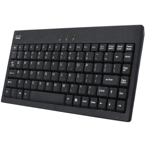 AKB-110B Adesso EasyTouch Mini Keyboard PS/2, USB 87 Keys Black