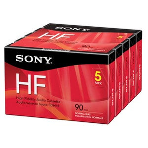 5C90HFR Sony C90HFR HF Cassette 5 x 90Minute