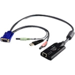 KA7176 Aten KVM Adapter Cable RJ-45 Female Network, Type A Male USB, HD-15 Male VGA, Mini-phone Male Stereo, Mini-phone Male Stereo