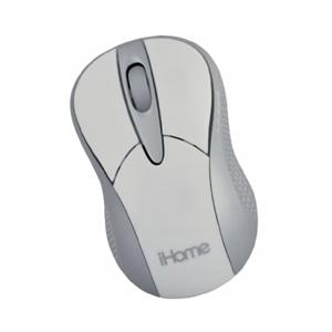 IH-M183ZW LifeWorks iHomeMouse Laser Wireless White Radio Frequency USB Scroll Wheel